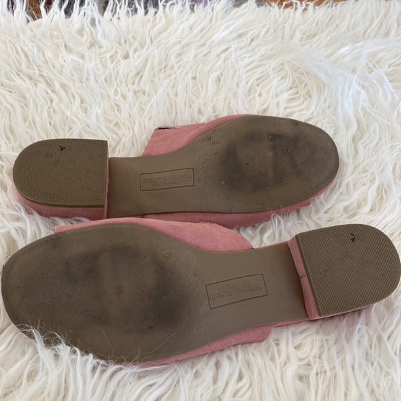 Christian Siriano Slip On Faux Pink Suede Sandal Size 9 - Picture 6 of 8